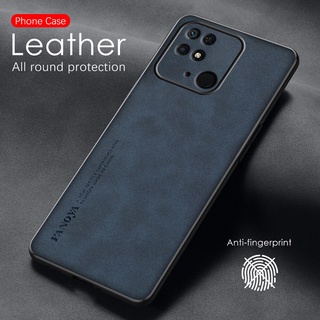 For Xiaomi Redmi 10C Case Sheepskin Leather Funda Xiomi Redmi10C Remi Rdmi Redmy 10 C Silicone Shockproof Slim Phone Cover Coque