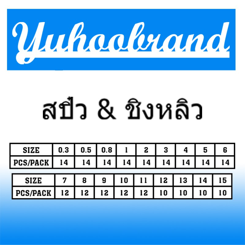 ขอเบ็ด-ยูฮู-เบ็ดสปิ๋ว-amp-ชิงหลิว-สีดำ-yuhoobrand-ching-liew-hook-black