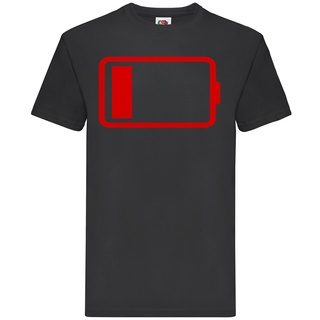 [100% Cotton] เสื้อยืด พิมพ์ลายกราฟฟิค แบตเตอรี่ คุณภาพสูง