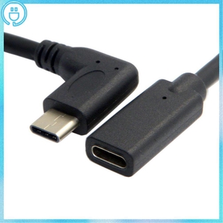 สายเคเบิลต่อขยาย Type C Usb 90 องศา Male To Usb - C Female