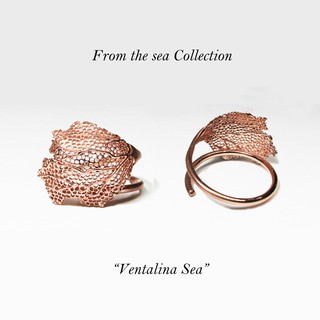 Aztique แหวนเงินแท้ ปะการัง แหวนปรับไซท์  Coral  Ring Handmade Adjustable Ring Jewelry Gifts  Jewelry แหวน vs