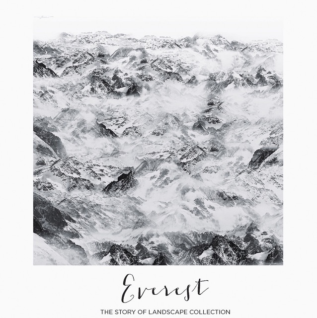 everest-scarf-grey-ผ้าพันคอ-ลายภูเขา-สีเทา