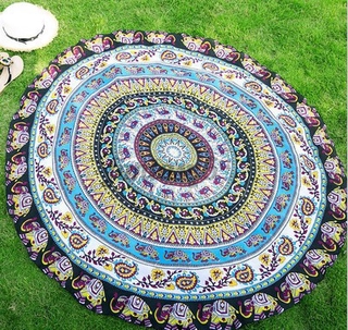 MANDALA ผ้ารองนั่งชายหาดผืนกลม