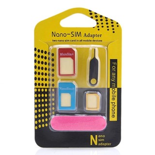 ชุดอแดปเตอร์ ซิม พร้อมถาด และ เข็มจิ้ม Universal Multi Nano Sim
Adapter Set