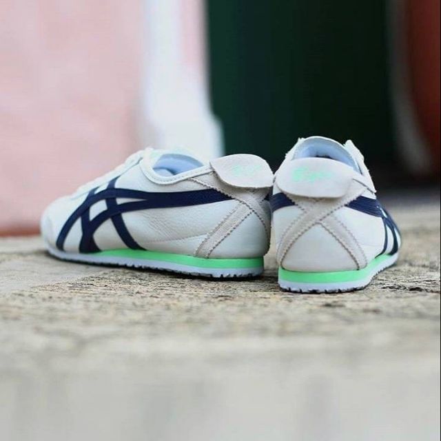 Onitsuka Tiger Mexico 66 White Peacoat 100 Shopee