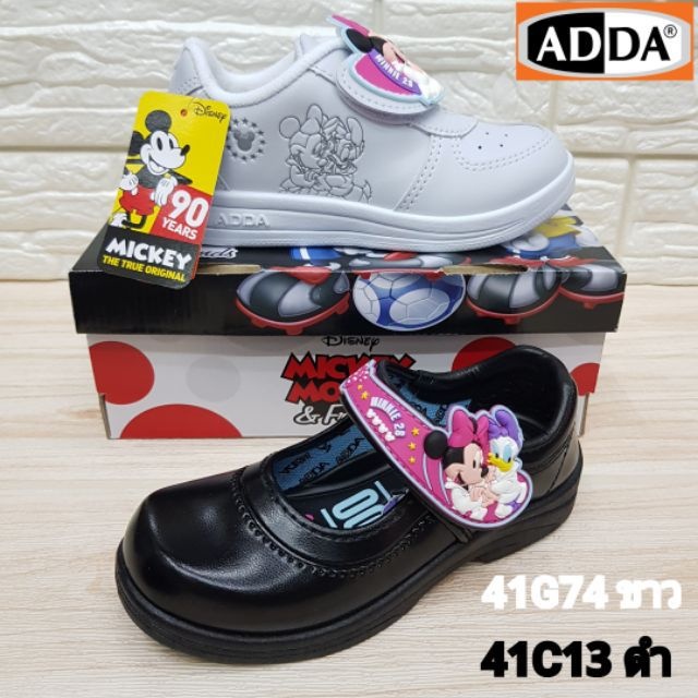 รองเท้านักเรียนหญิง-adda-mickey-minney-อนุบาล-รองเท้าหนัง-รองเท้าเด็กประถม-school-shoe