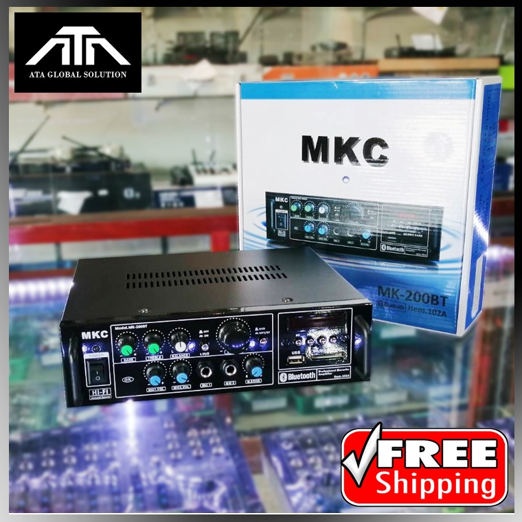 แอมป์ติดรถยนต์-mkc-200bt-ใช้ไฟ-12-v-สามารถขับฮอร์นได้-4-ตัว-มีบลูธูท-mp3-usb