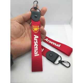 พวงกุญแจ SPORT พวงกุญแจทีมฟุตบอล อาร์เซนอล พวงกุญแจผ้าสกรีน Arsenal สีแดง