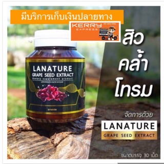 (มีบริการเก็บเงินปลายทางได้)ขายดี🍇LANATURE GRAPE SEEDเมล็ดองุ่น ผิวขาว