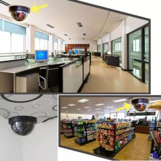 ภาพขนาดย่อของภาพหน้าปกสินค้ากล้องปลอม กล้องหลอก กล้องหลอกโจร กล้อง Dummy กล้องกันขโมย CCTV มีแสง จากร้าน helicoptre บน Shopee