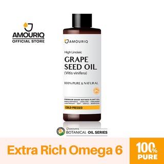 นํ้ามันเมล็ดองุ่นบริสุทธิ์ 100% สกัดเย็น เกรพซีด Grape Seed Grapeseed Oil Cold-Pressed Refined 100% Pure Cosmetics Grade