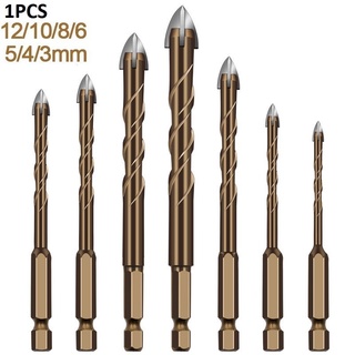 ภาพหน้าปกสินค้าดอกสว่านเซรามิกสําหรับเปิดหลุมกระเบื้อง 1/4\\ Hex Shank 3-12 มม. ที่เกี่ยวข้อง