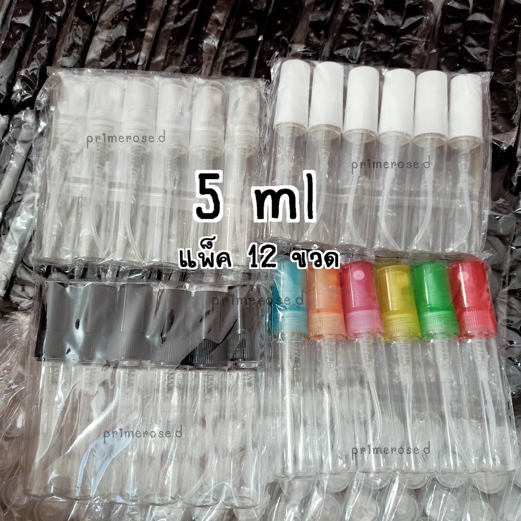 ภาพหน้าปกสินค้าขวดน้ำหอม 12ขวด 10ml 5ml 2ml ขวดแบ่งน้ำหอม ขวดน้ำหอมเปล่า ขวดน้ำหอมพกพา ขวดปากกา10ml ขวดสเปรย์พกพา ขวดสเปรย์10ml จากร้าน primerose.d บน Shopee