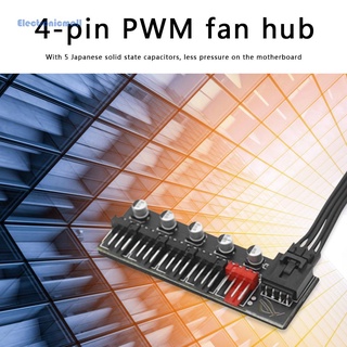 Electronicmall01* ฮับพัดลมระบายความร้อน 5 พอร์ต สําหรับพัดลม 4 Pin PWM