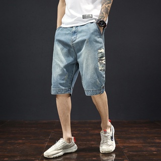 ภาพขนาดย่อของภาพหน้าปกสินค้าLeoman กางเกงยีนส์ขาสั้นผู้ชาย เเต่งเเถบลายทหาร รุ่น 0210 จากร้าน leo.man_shop บน Shopee