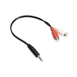 แจ็ค 3.5 มม.ชาย 2 หญิง RCA แจ็ค RCA STEREO AUDIO CABLE Converter ADAPTER คุณภาพสูง