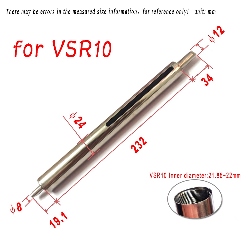 กระบอกสูบสเตนเลส สําหรับอัพเกรด VSR-10 MB02 MB03 Enhanced Series MAG ...