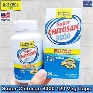 ภาพหน้าปกสินค้าไคโตซาน Super Chitosan 3000 120 Veg Caps - Natural Balance ที่เกี่ยวข้อง