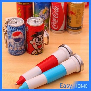 ปากกาลูกลื่น ทรงน้ำอัดลม 3in1 ปากกา พวงกุญแจ หรือของสะสม ปากกาลบความร้อน Drink pen