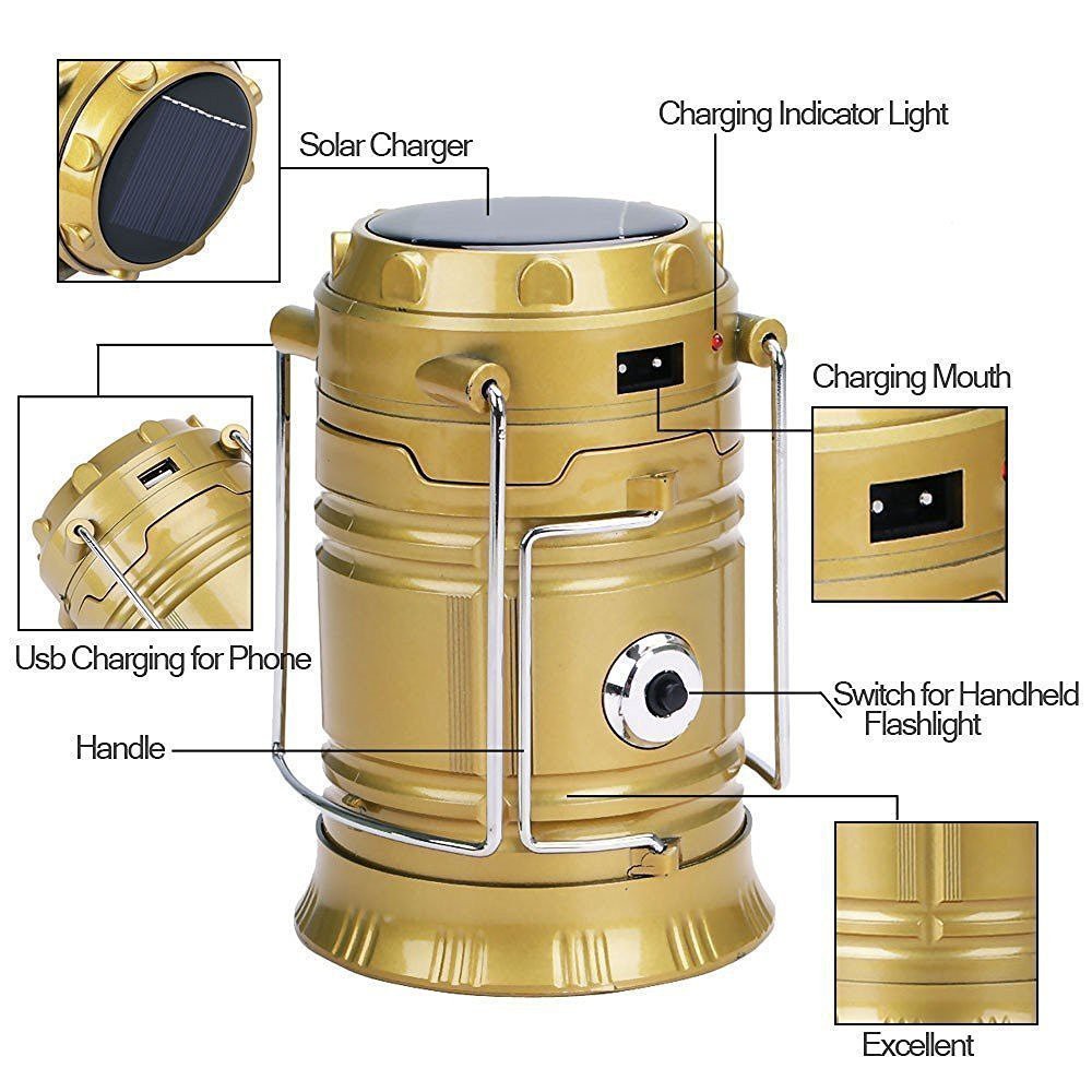 rechargeable-camping-lantern-ตะเกียง-led-1w-6led-พลังงานแสงอาทิตย์-ไฟฉายled-ที่ชาร์จมือถือฉุกเฉิน-agm