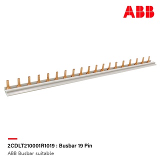 Busbar (comb) 19pin - ABB (System Pro M) - for System Pro M modular enclosures Order code 2CDLT210001R1019 บัสบาร์ 19พิน