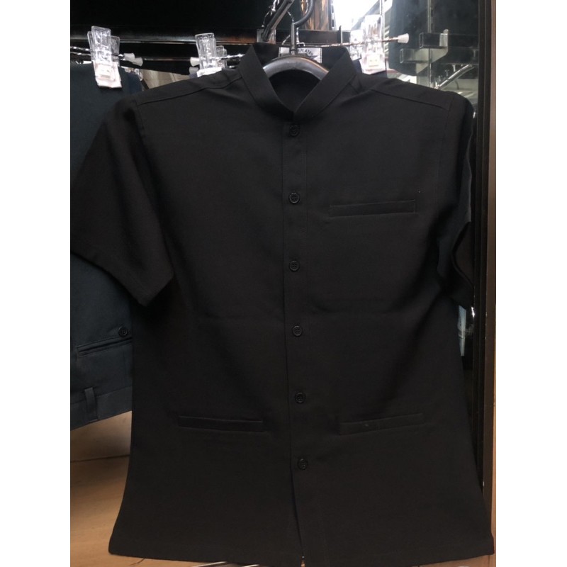 ภาพหน้าปกสินค้าเสื้อซาฟารี เสื้อคอจีน ‍ ️คอพระราชทาน,สีดำ, ขาวไซส์ M-2XL ‍ มีเก็บปลายทาง ️ จากร้าน jingja6789 บน Shopee
