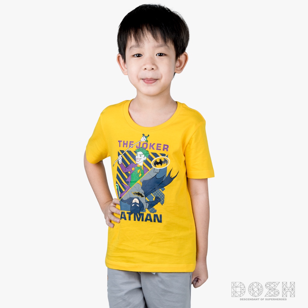 dosh-boys-t-shirts-batman-เสื้อยืดคอกลม-แขนสั้น-เด็กชาย-9dbbt5179-ye