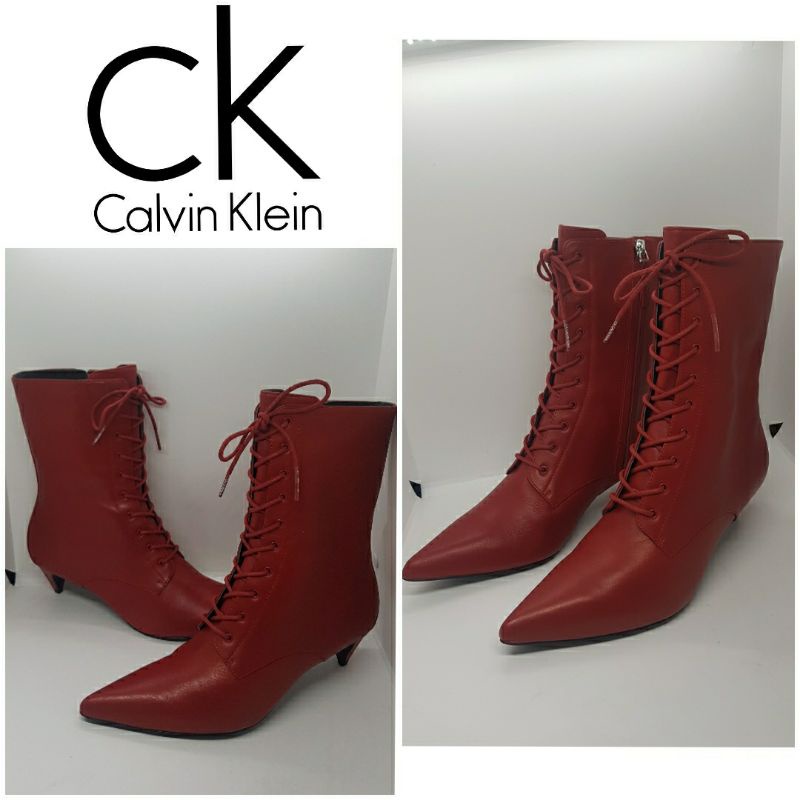 ของแท้-calvin-klein-หนัง-camila-waxi-calf-รองเท้าบูทหนังแท้