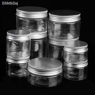 Clear Plastic Jar And Lids Empty Cosmetic Containers Makeup Box Travel Bottle 30ml 50ml 60ml 80ml 100ml 120ml 250ml 500m