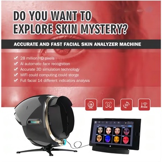 Newest professional digital 3d skin analyzer magic mirror facial analysis skin scanner machine with best price DX5A