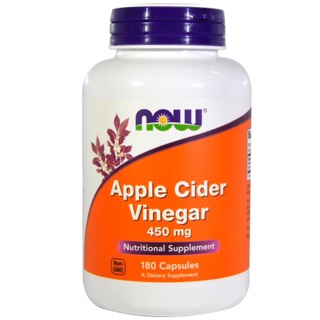 Now Foods, Apple Cider Vinegar, 450 mg, 180 Capsules