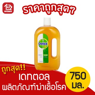 [1 ขวด] Dettol เดทตอล ผลิตภัณฑ์ฆ่าเชื้อโรคอเนกประสงค์ 750มล.