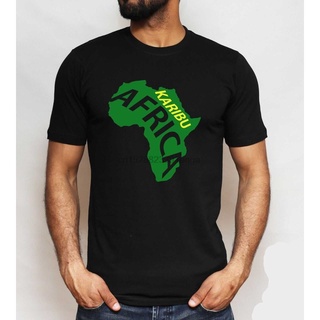 เสื้อยืดผ้าฝ้ายพิมพ์ลาย เสื้อยืด ลาย Karibu African Tanzania Kenya Zanzibar Uganda Kilimanjaro แฟชั่น สําหรับผู้ชาย 2022