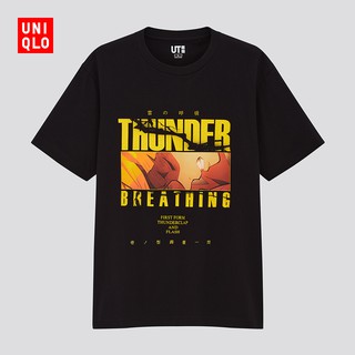 เสื้อยืดผ้าฝ้ายพิมพ์ลายขายดี Uniqlo เสื้อยืดแขนสั้นพิมพ์ลาย Manga สําหรับผู้ชาย