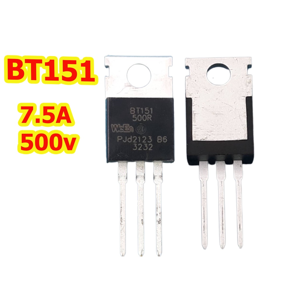BT151-500R BT151 7.5A 500V TO-220สำหรับซ่อมเครื่องเชื่อมที่ใช้กันทั่วไป ...