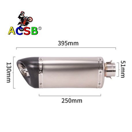 ปลายท่อ-akrapovic-ทรง-mt09-ขนาด-13-นิ้ว-15-นิ้ว-20-นิ้ว-คอสวม-2-นิ้ว