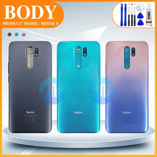 Body บอดี้ xiaomi Redmi 9 อะไหล่บอดี้ชุด ( แกนกลาง + ฝาหลัง ) body Redmi 9