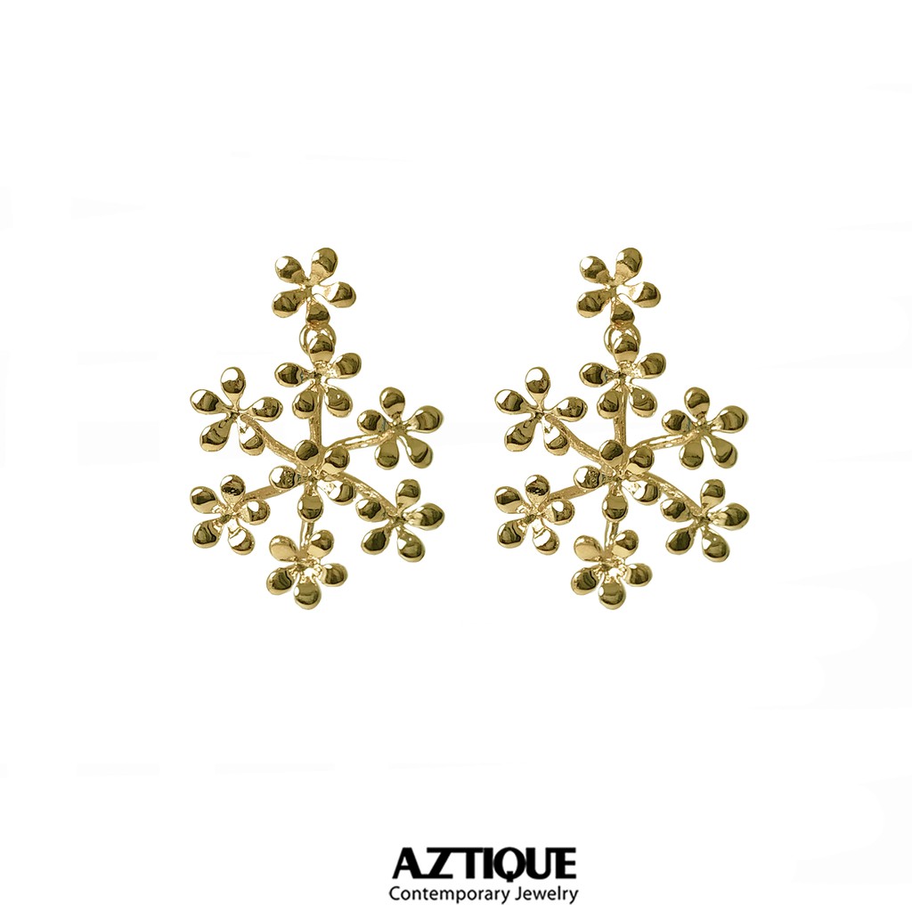 aztique-ต่างหูดอกไม้-flower-earrings-gift-for-women-jewelry-earrings-gifts-ต่างหู-bs