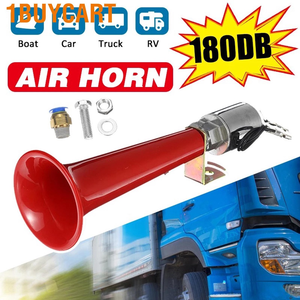 1buycart-universal-car-air-horn-super-loud-180db-single-trumpet-truck-for-vehicles-trains-boats-dc-12-24v