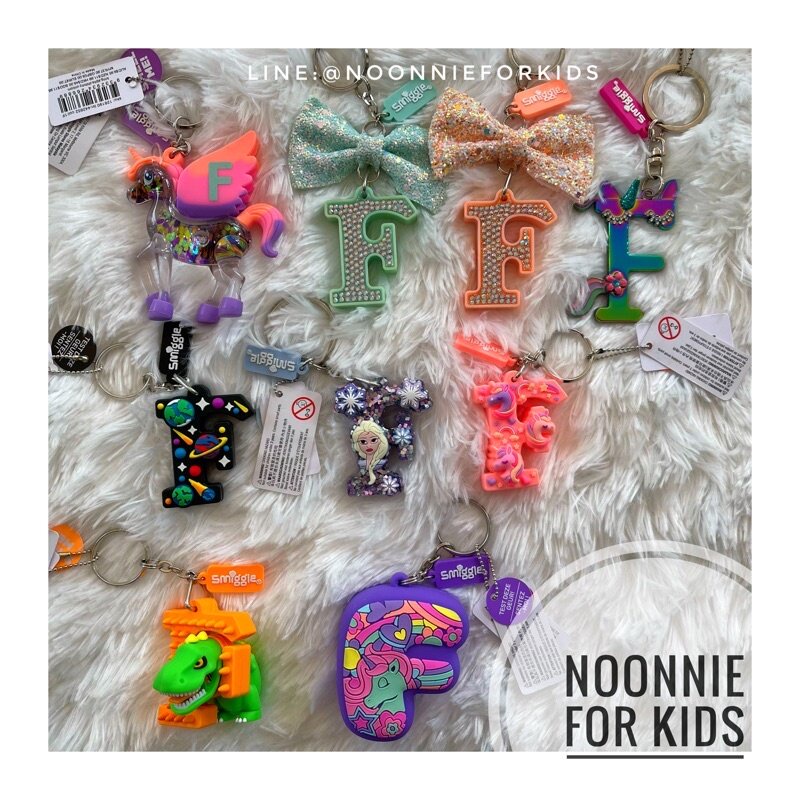 พวงกุญแจตัวอักษร F Smiggle Scented Alphabet Keyrings ดีไซน์น่ารัก แท้ ...