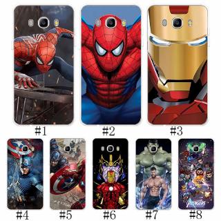 tpu เคสโทรศัพท์ซิลิโคนลาย iron man สําหรับ samsung galaxy j 3 j5 j 7 2015 2016