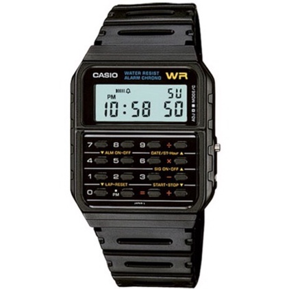 นาฬิกาดิดิจิตอล-นาฬิกาคู่-casio-นาฬิกาเครื่องคิดเลขรุ่นใหม่ล่าสุด-data-bank-ca-53w-ca-53wf