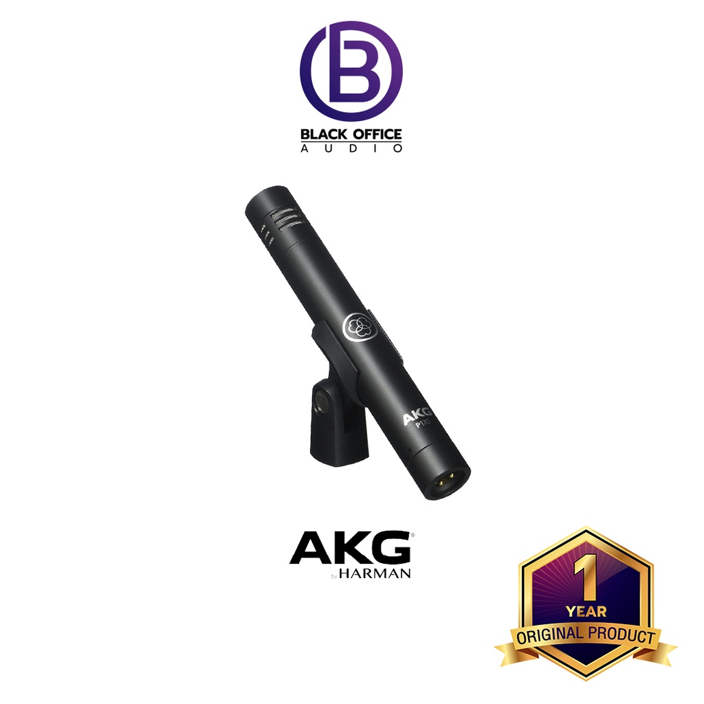 akg-p170-small-diaphragm-ไมค์คอนเดนเซอร์-บันทึกเสียง-โฮมสตูดิโอ-condenser-microphone-blackofficeaudio