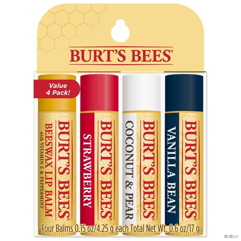 Burt's Bees ลิปบาล์ม [แพ็ค 4 อันสุดคุ้ม] ของแท้ จากอเมริกา EXP.2023 ...