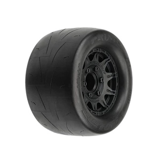 Pro-Line Prime 2.8" Pre-Mounted w/Raid Rear Wheels (4วง) (Black) (M2) w/Removable 12mm Hex