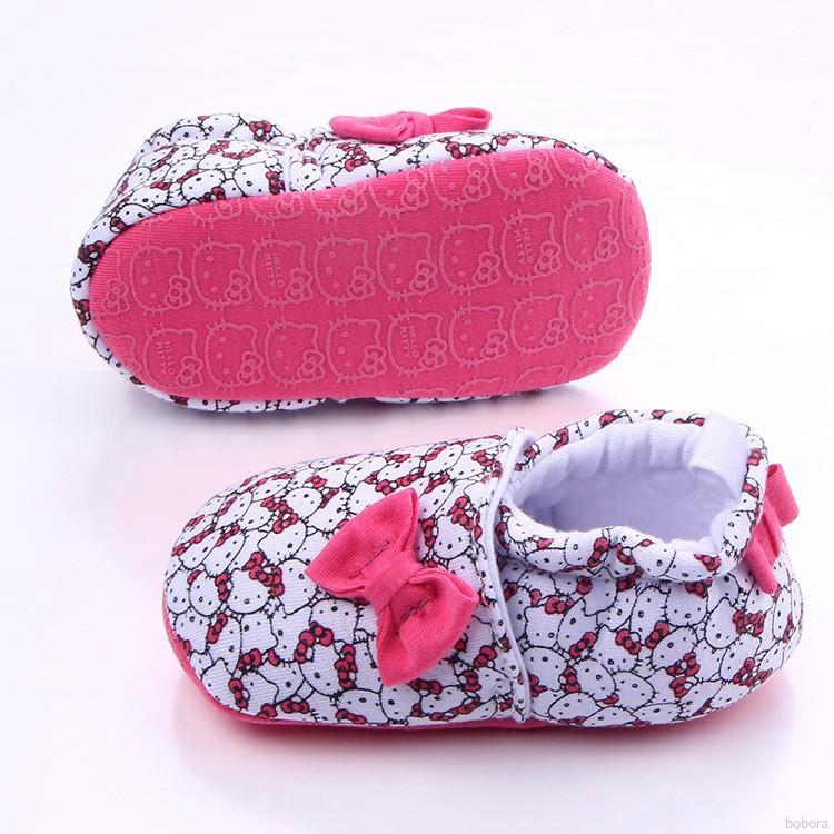 bobora-รองเท้าผ้าฝ้ายถักลายการ์ตูนสำหรับเด็ก