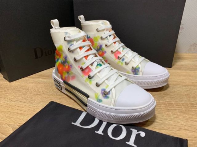 รองเท้าผ้าใบหุ้มข้อ-dior