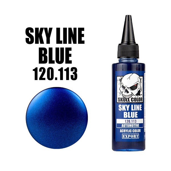 ภาพหน้าปกสินค้าSkull Color 120.113 Skyline Blue 60 ml  8853100901133 (สี) จากร้าน gunplavillage บน Shopee