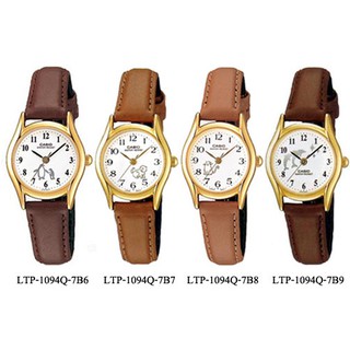 สินค้า Casio Standard นาฬิกาผู้หญิง สายหนัง รุ่น LTP-1094Q,LTP-1094Q-7B6,LTP-1094Q-7B7,LTP-1094Q-7B8,LTP-1094Q-7B9