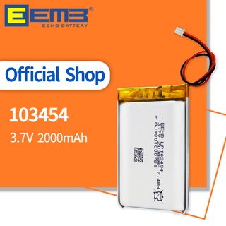 EEMB 103454 3.7V 2000mAh Lipo Lipolymer Rechargeable Battery Lithium Polymer Batteries Cell  for Camera DVR MP5 GPS Navi